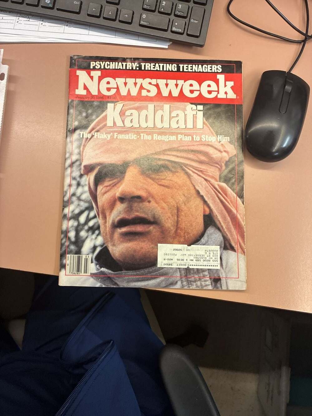 Newsweek Magazine January 20 1986 Kaddafi The Flaky Fanatic
